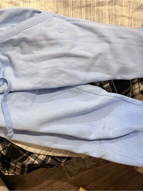 Champion Light Blue Fleece Joggers with Embroidered C